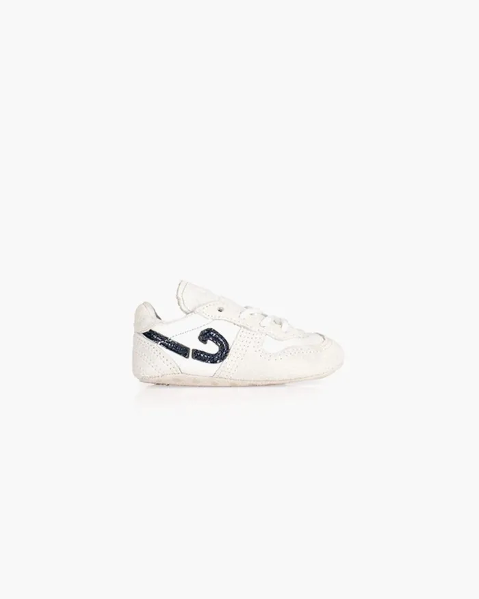 Junior Cruyff Baby Sneakers Faas Jr 8211 WhiteBlueIce 8211 NappaSuedePatent Whiteblue