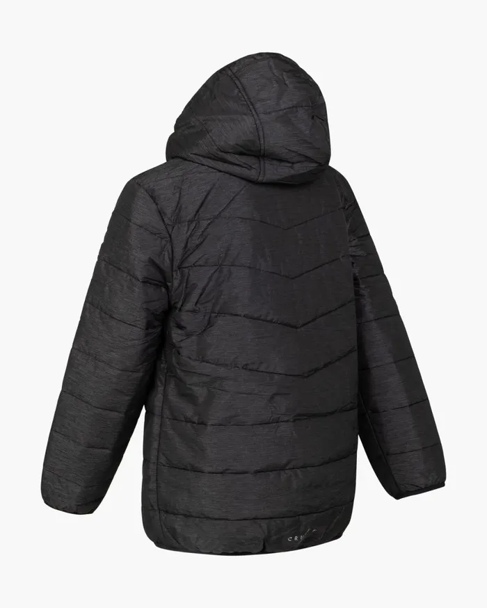 Junior Cruyff Coats Explore Quilted Jacket Black Junior Cruyff Coats Explore Quilted Jacket Black
