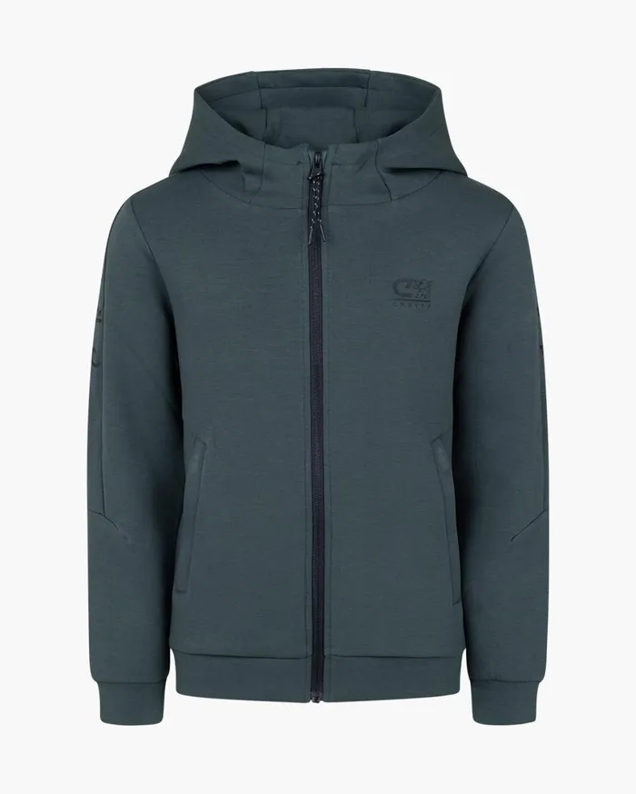 Junior Cruyff Sweats and Hoodies Ignite Tape Hood Green Junior Cruyff Sweats and Hoodies Ignite Tape Hood Green