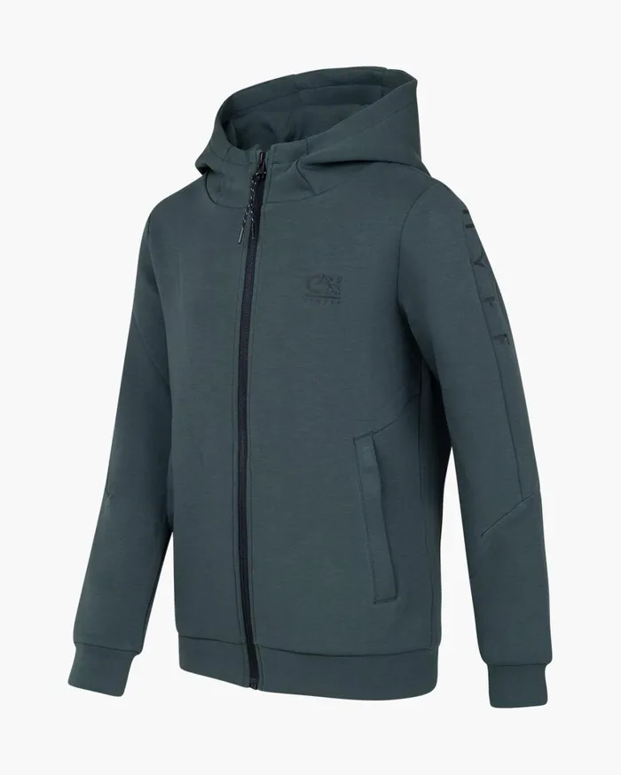 Junior Cruyff Sweats and Hoodies Ignite Tape Hood Green Junior Cruyff Sweats and Hoodies Ignite Tape Hood Green