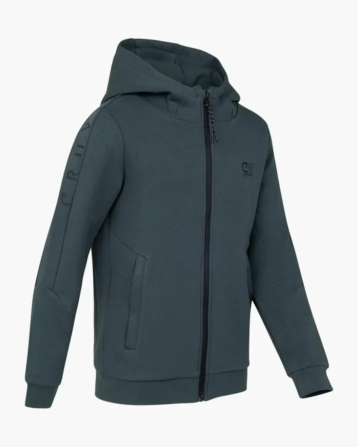 Junior Cruyff Sweats and Hoodies Ignite Tape Hood Green Junior Cruyff Sweats and Hoodies Ignite Tape Hood Green