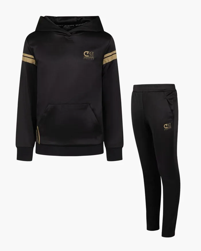 Junior Cruyff Tracksuits Fuerza Suit Gold
