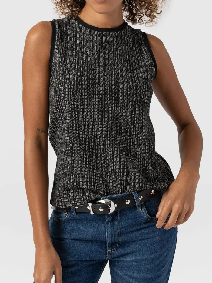 Keller Vest 8211 GreyBlack Greyblack Women Saint And Sofia Casual Tops