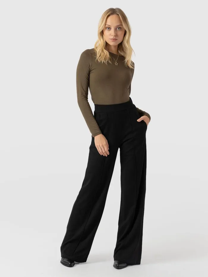 Keller Wide Leg Pant 8211 Black Black Women Saint And Sofia Pants