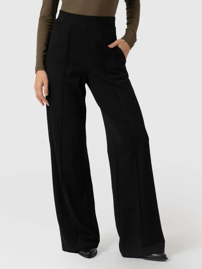 Keller Wide Leg Pant 8211 Black Black Women Saint And Sofia Pants