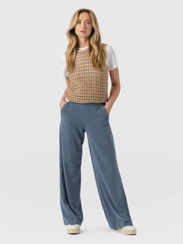 Keller Wide Leg Pant 8211 Blue Blue Women Saint And Sofia Pants