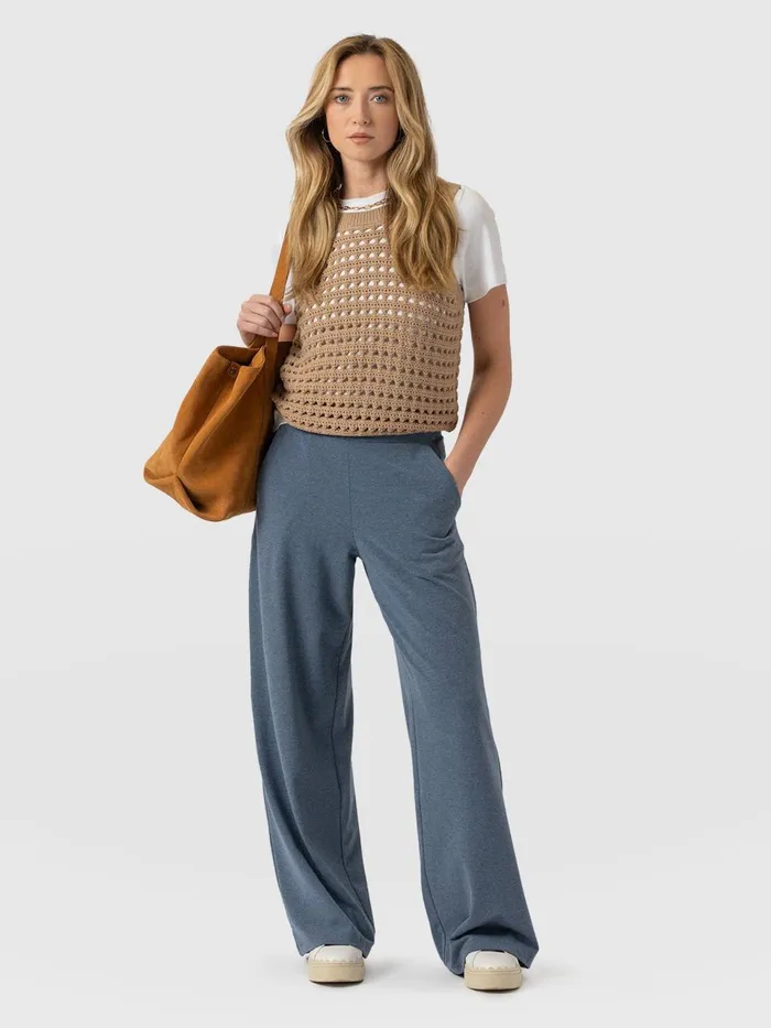 Keller Wide Leg Pant 8211 Blue Blue Women Saint And Sofia Pants