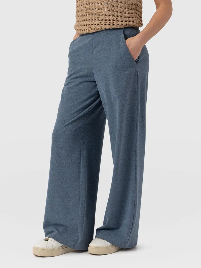 Keller Wide Leg Pant 8211 Blue Blue Women Saint And Sofia Pants