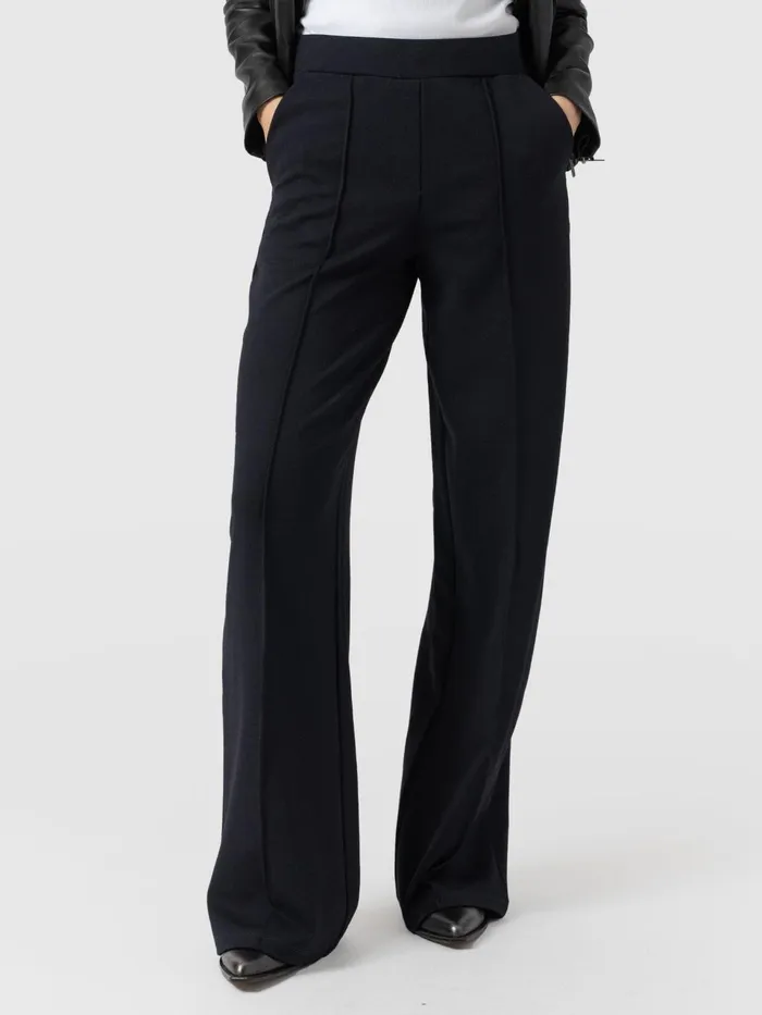 Keller Wide Leg Pant 8211 Navy Navy Women Saint And Sofia Pants