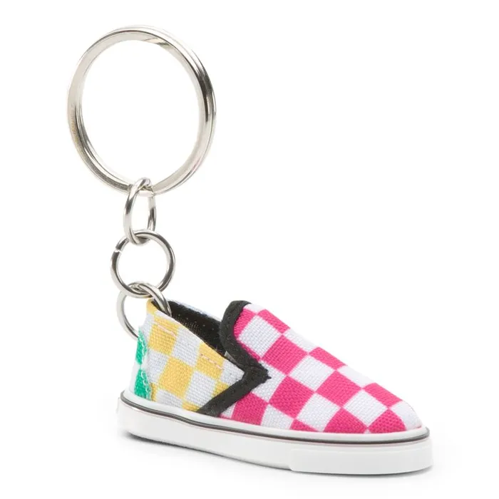 Keychains Women Vans SlipOn Keychain Checker Block