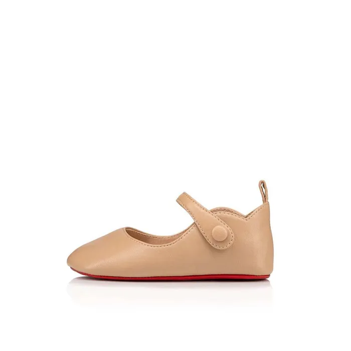 Kids Baby Love Chick Ballerinas 8211 Nappa Leather 8211 Nude 1 Nude Christian Louboutin Girls