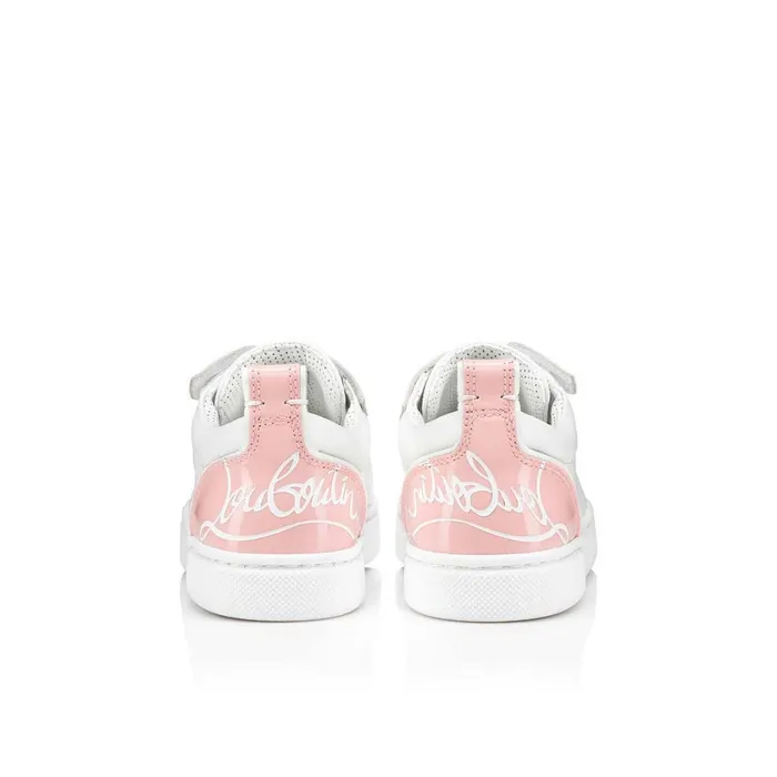Kids Funnyto Lowtop Sneakers 8211 Calf Leather 8211 Rosy Pink Christian Louboutin Sneakers