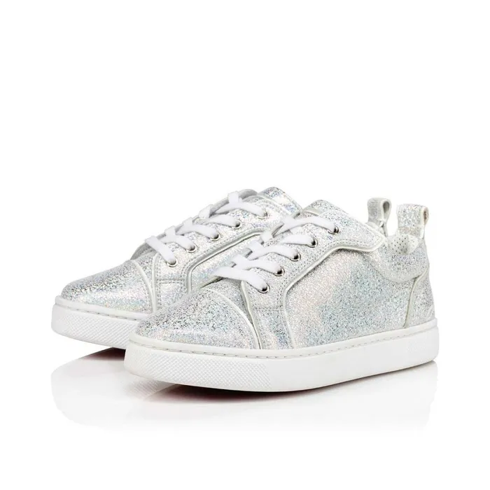 Kids Funnyto Lowtop Sneakers 8211 Nappa Leather 8211 Silver Silver Christian Louboutin Sneakers Kids Funnyto Lowtop Sneakers 8211 Nappa Leather 8211 Silver Silver Christian Louboutin Sneakers