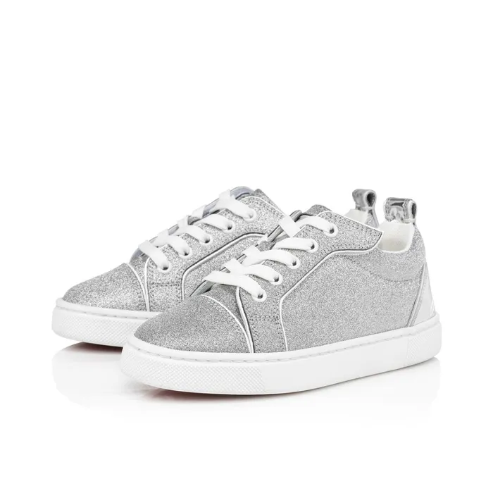 Kids Funnyto Sneakers 8211 Glittered Calf Leather 8211 Silver Silver Christian Louboutin Sneakers Kids Funnyto Sneakers 8211 Glittered Calf Leather 8211 Silver Silver Christian Louboutin Sneakers