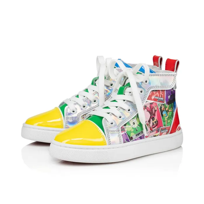 Kids Funnytopi Hightop Sneakers 8211 Specchio Leather Happy Loubies Print 8211 Multicolor Multicolor Christian Louboutin Sneakers Kids Funnytopi Hightop Sneakers 8211 Specchio Leather Happy Loubies Print 8211 Multicolor Multicolor Christian Louboutin Sneakers