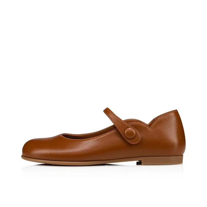 Kids Melodie Chick Ballerinas 8211 Nappa Leather 8211 Nude 5 Nude Christian Louboutin Ballerinas