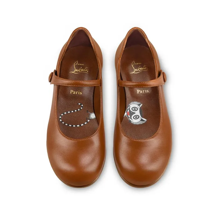 Kids Melodie Chick Ballerinas 8211 Nappa Leather 8211 Nude 5 Nude Christian Louboutin Ballerinas