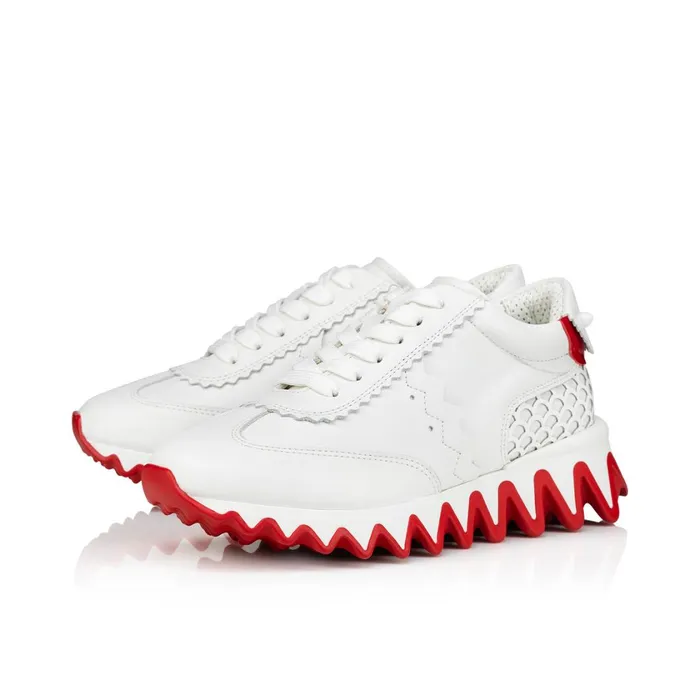 Kids Mini Shark Sneakers 8211 Calf Leather 8211 Bianco White Christian Louboutin Sneakers Kids Mini Shark Sneakers 8211 Calf Leather 8211 Bianco White Christian Louboutin Sneakers
