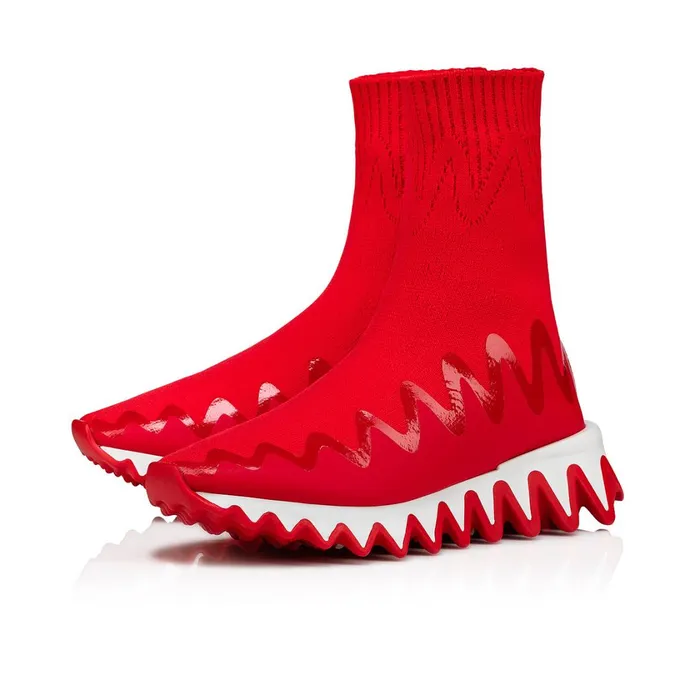 Kids Mini Sharky Sock Sneakers 8211 Mesh 8211 Loubi Red Christian Louboutin Sneakers Kids Mini Sharky Sock Sneakers 8211 Mesh 8211 Loubi Red Christian Louboutin Sneakers