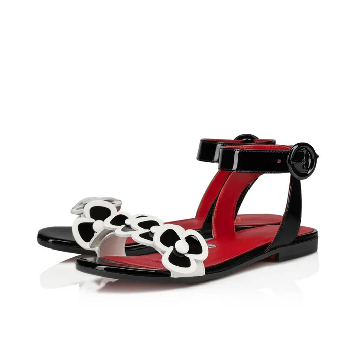 Kids Pensatoi Sandals 8211 Patent Calf Leather And Nappa Leather 8211 Black Black Christian Louboutin Sandals Kids Pensatoi Sandals 8211 Patent Calf Leather And Nappa Leather 8211 Black Black Christian Louboutin Sandals