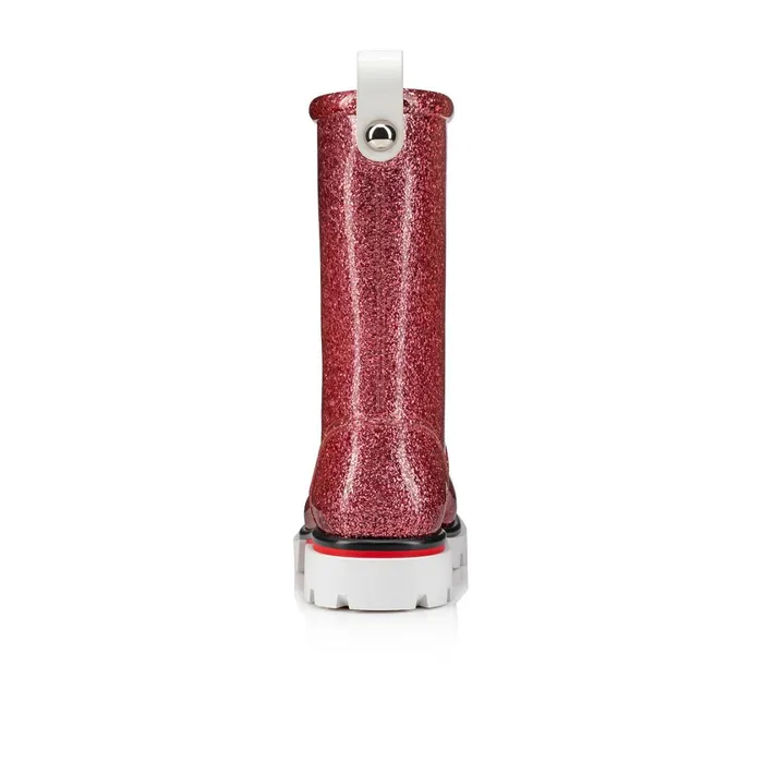 Kids Toy Pluie Rain Boots 8211 PVC And Patent Calf 8211 Rosy Pink Christian Louboutin Boots and Loafers