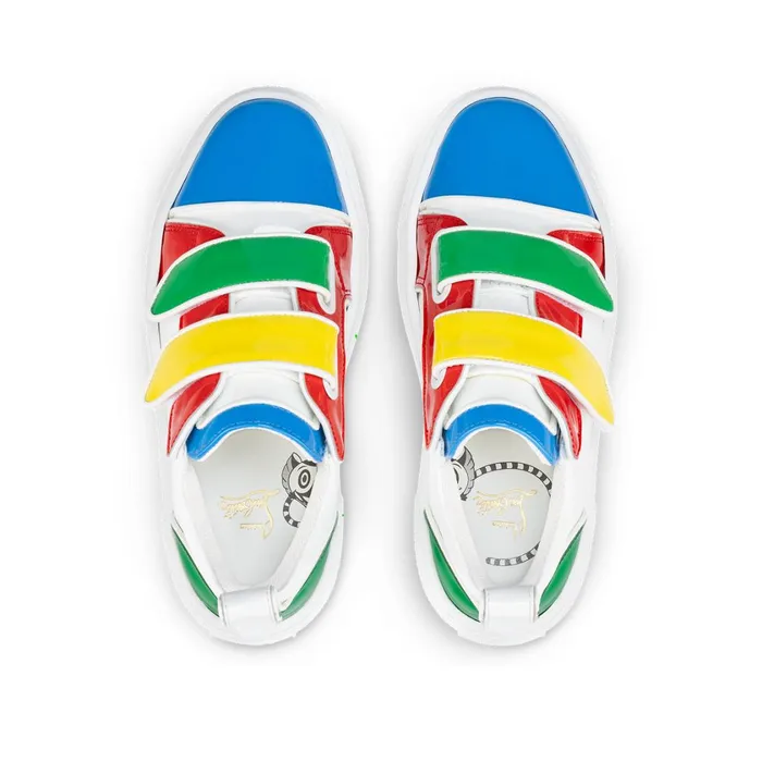 Kids Toyototoy Sneakers 8211 Patent Calf Leather 8211 Multicolor Multicolor Christian Louboutin Sneakers