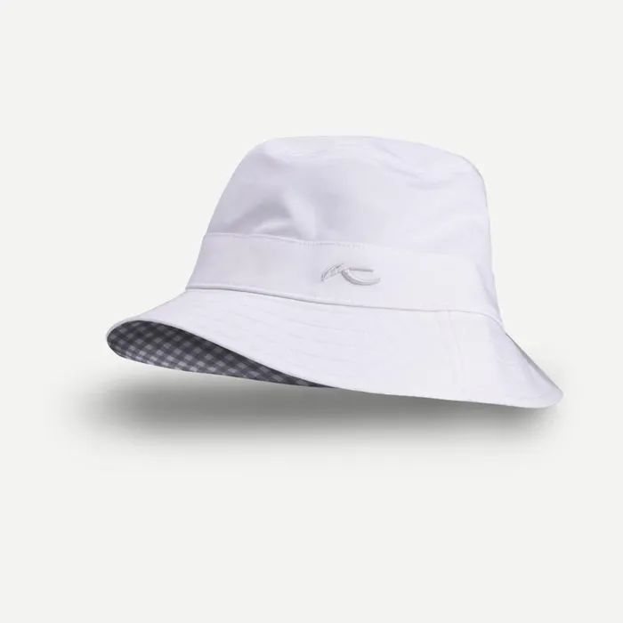 KJUS Accessories Bucket Hat 8211 Reversible and Waterresistant Bucket Hat Whitemetal Grey 8211 Women