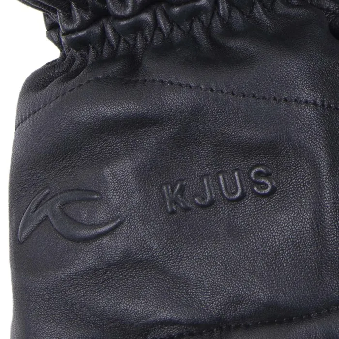 KJUS Accessories Unisex Leather Mitten Black 8211 MenWomen