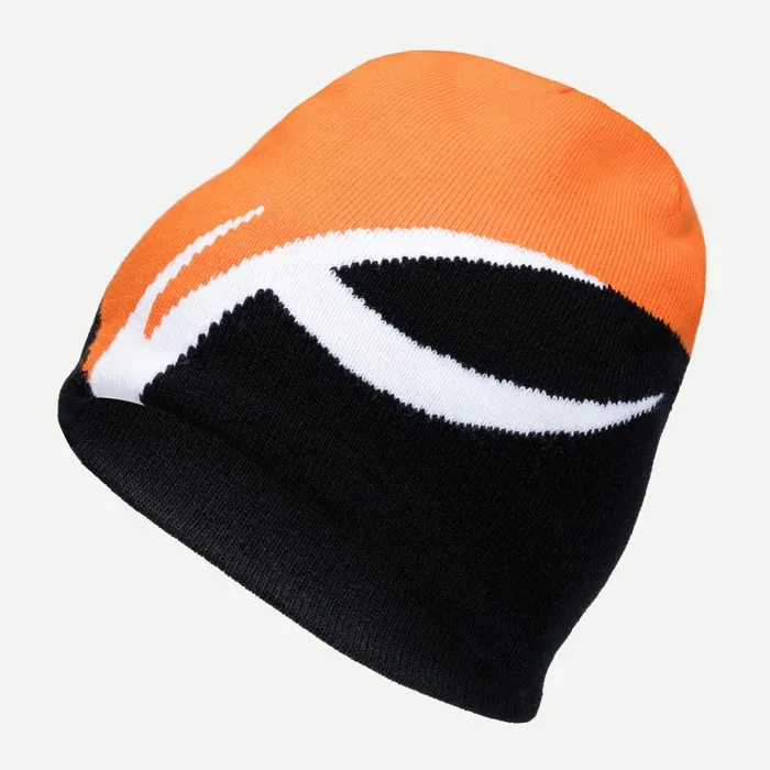 KJUS Accessories Unisex Uprising Beanie Blackkjus Orange 8211 MenWomen