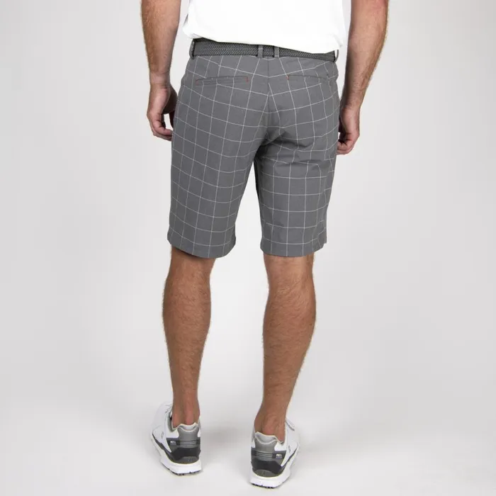 KJUS Bottoms Ike Texture Shorts 8211 Water Repellent Golf Shorts Alloywhite 8211 Men