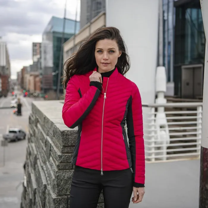 KJUS Jackets and Vests Bellavista Jacket Cranberryblack 8211 Women