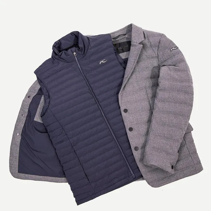 KJUS Jackets and Vests Kensington Blazer Jacket Steel Greydeep Space 8211 Men