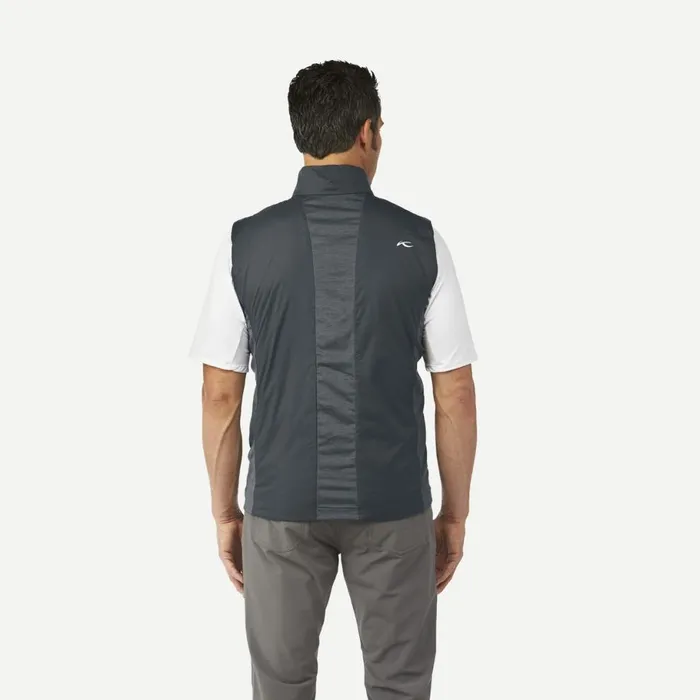 KJUS Jackets and Vests Radiation Vest 8211 Insulated Golf Vest Dark Dusksteel Grey Melange 8211 Men