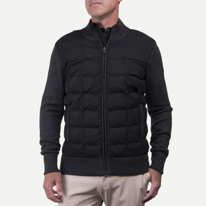 KJUS Jackets and Vests Rhys Insulation Jacket Blacksteel Grey Melange 8211 Men