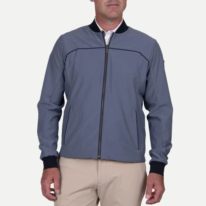 KJUS Jackets and Vests Rylan Bomber Jacket Deep Spacesteel Blue 8211 Men