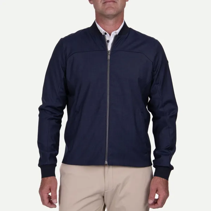 KJUS Jackets and Vests Rylan Bomber Jacket Deep Spacesteel Blue 8211 Men