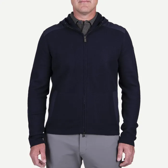 KJUS Midlayers and Sweaters Aspen Hooded Jacket 8211 Merino Wool Zip Hoodie Deep Space 8211 Men KJUS Midlayers and Sweaters Aspen Hooded Jacket 8211 Merino Wool Zip Hoodie Deep Space 8211 Men