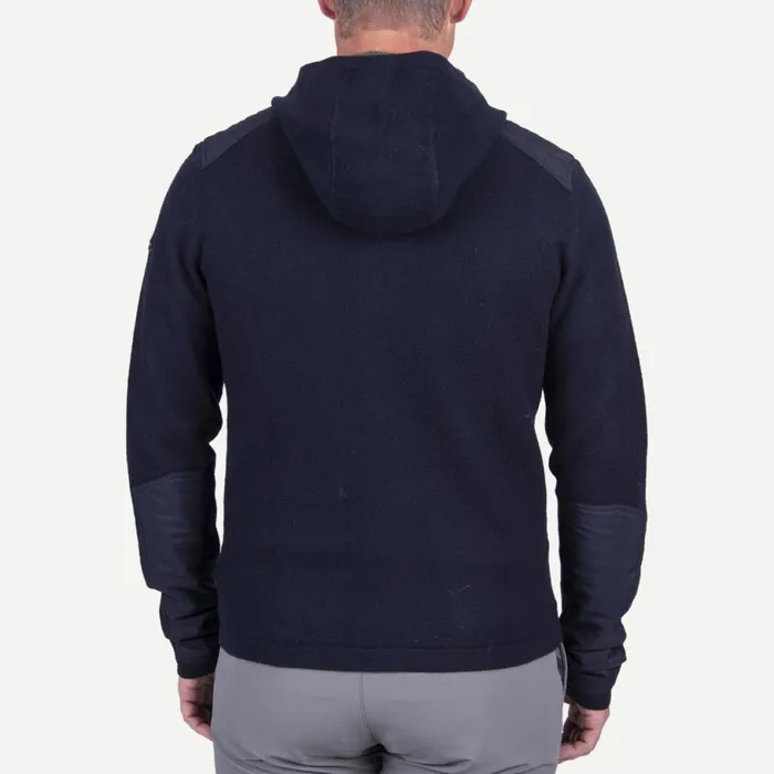 KJUS Midlayers and Sweaters Aspen Hooded Jacket 8211 Merino Wool Zip Hoodie Deep Space 8211 Men
