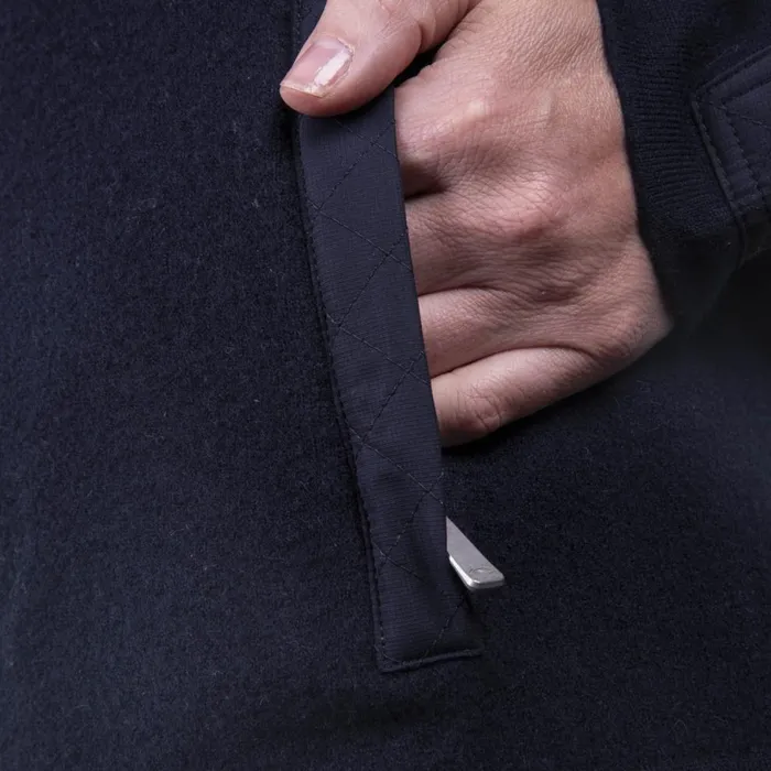 KJUS Midlayers and Sweaters Aspen Hooded Jacket 8211 Merino Wool Zip Hoodie Deep Space 8211 Men