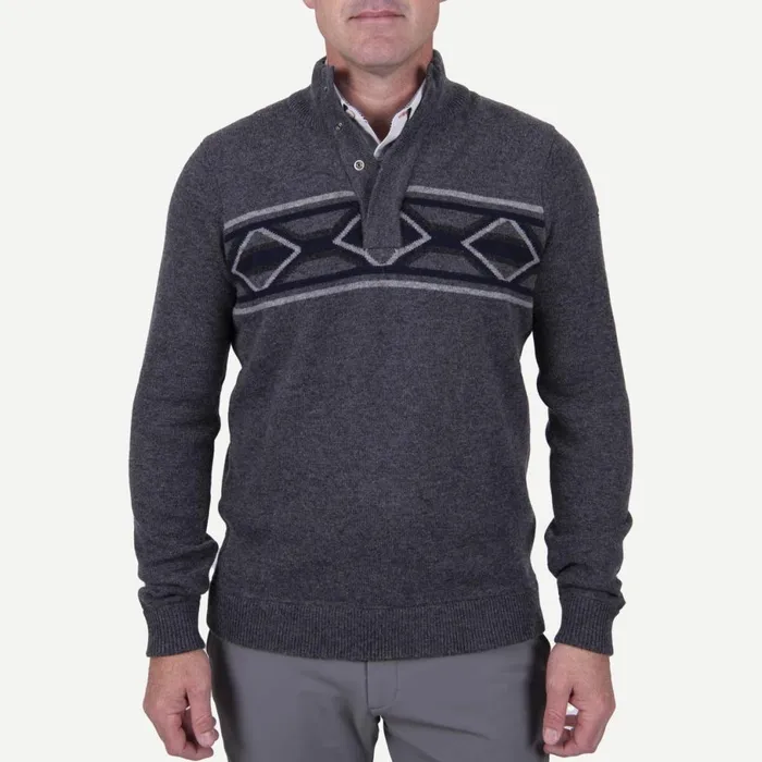 KJUS Midlayers and Sweaters Celerina Placket Sweater Irondeep Space 8211 Men
