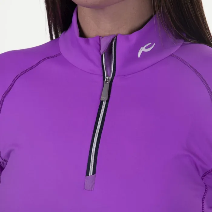 KJUS Midlayers and Sweaters Hyannis Port Midlayer HalfZip Foxglove 8211 Women