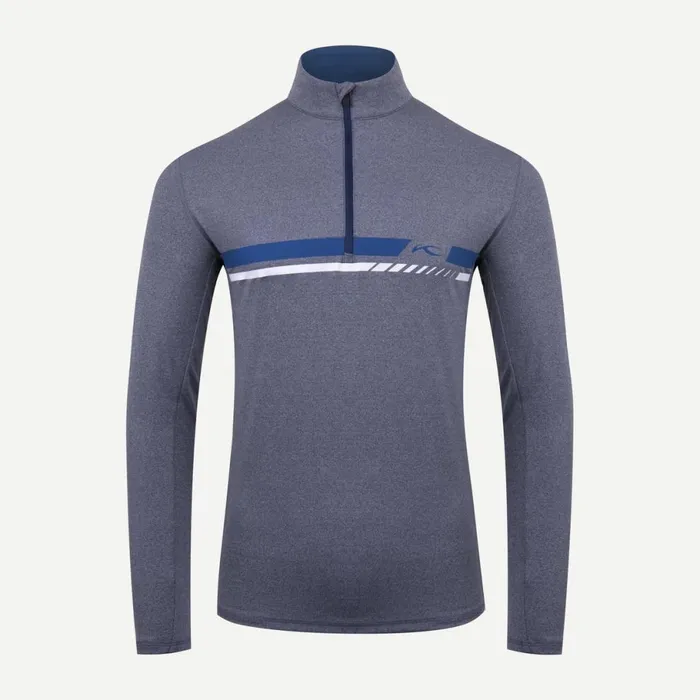 KJUS Midlayers and Sweaters K Midlayer HalfZip Atlanta Blue Melangeatlanta Blue 8211 Men KJUS Midlayers and Sweaters K Midlayer HalfZip Atlanta Blue Melangeatlanta Blue 8211 Men