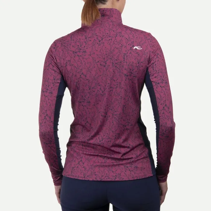 KJUS Midlayers and Sweaters Sunshine Printed HalfZip Red Plumatlanta Blue 8211 Women