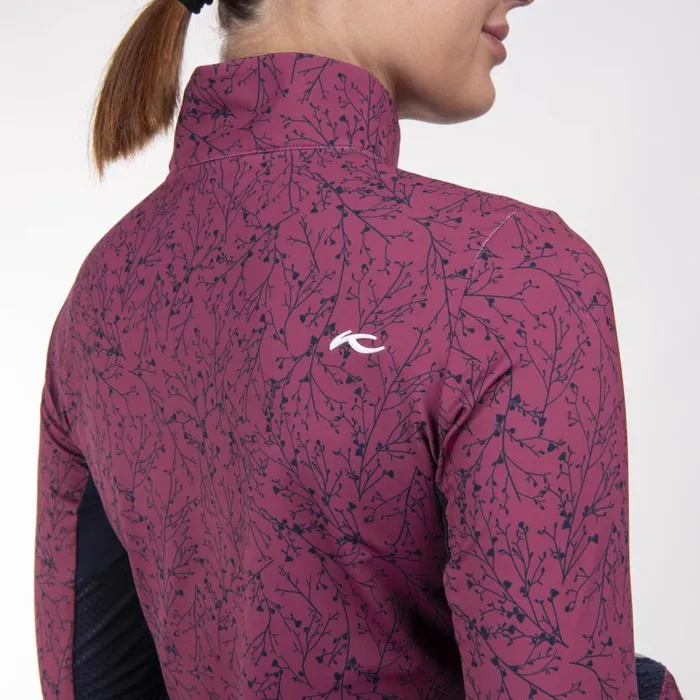 KJUS Midlayers and Sweaters Sunshine Printed HalfZip Red Plumatlanta Blue 8211 Women