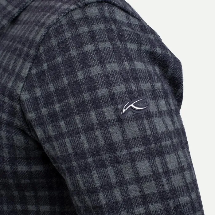 KJUS Midlayers and Sweaters Yellowstone Shirt 8211 Flannel With Woolblend Fabric Green Smokedark Dusk 8211 Men