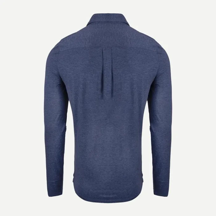 KJUS Polos and Shirts Inverness Polo LS Steel Blue 8211 Men