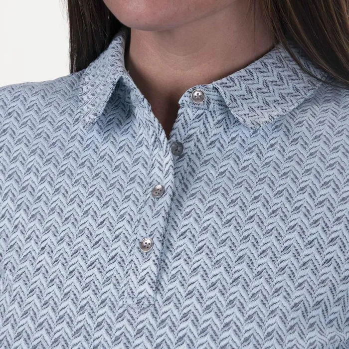 KJUS Polos Bella Structure Polo SS Icy Blueatlanta Blue 8211 Women