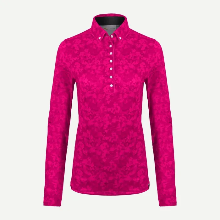 KJUS Polos Dana Printed Polo LS Cranberry 8211 Women