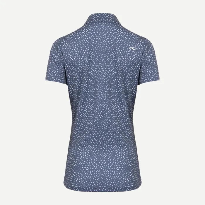 KJUS Polos Enya Printed Polo SS Steel Bluebone White 8211 Women