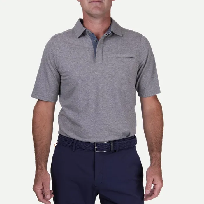 KJUS Polos Inverness Polo SS Steel Grey Melange 8211 Men